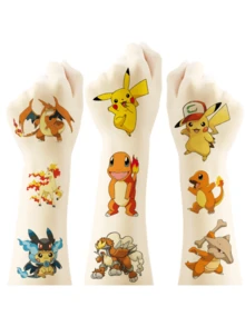 Paw Patrol 汪汪队立大功儿童纹身贴纸，生日派对水转印一次性贴纸 - 彩色 - 查看 4