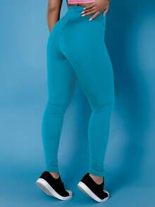 Kit 2 Pants Thermal Leggings Plush Winter Leg Felpuda Flannel Tarelles - 霧霾藍 - 查看 5