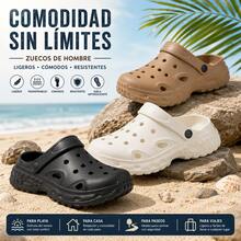 Zoccoli antiscivolo unisex JOTA KA in EVA – Scarpe leggere e traspiranti per casa, spiaggia, piscina e giardino, casual, traforate, estive, da spiaggia - Cammello - Visualizzare 4