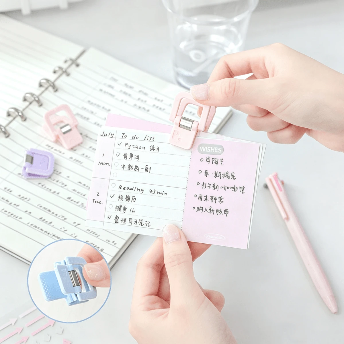 Bộ 4/6 kẹp giấy mini đa năng - Kẹp giấy tối giản, kẹp ghi chú, kẹp giấy kiểm tra và tài liệu, văn phòng phẩm thời trang, kẹp chắc chắn, phù hợp cho văn phòng, trường học, văn phòng tại nhà, dụng cụ đóng gáy và đồ dùng cần thiết cho năm học mới. - Kẹp nhỏ đa năng - Xem 1