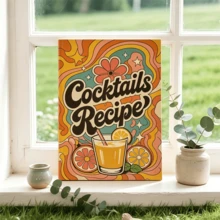 复古家用调酒配方笔记本 | 螺旋装订，鸡尾酒爱好者的必备 - 1pc調酒本 - 查看 1