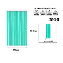 HOMYGO - PVC Door Curtain 90x210cm Anti-Insect | Indoor/Outdoor Use | Durable Aluminum Bar | Easy Installation | Various Colors - 水鴨藍 - 查看 2