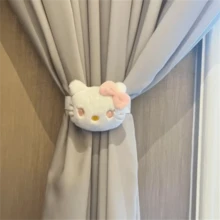 SANRIO 三麗鷗 1/2 Hello Kitty 桂皮捲窗簾繩 - 可愛窗戶裝飾附彈性帶，適用於臥室、客廳、廚房 - 三麗鷗粉絲的完美禮物、家居裝飾、趣味設計、柔軟面料、裝飾配件、生日禮物、情人節、婚禮、母親節 - 卡通 - 查看 7