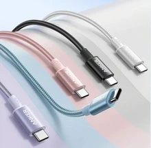 anker A875 100W USB-C To USB-C Braided Data Cable, PD Fast Charging Cable, Compatible With MacBook/IPad Pro/Apple IPhone/Galaxy/Switch, Nylon Charging Cable, High-Efficiency Data Transfer. - Multicolor - View 3