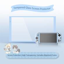 Bộ ốp bảo vệ hình mèo dễ thương cho Switch2 / Switch 2025 / NS2, ốp có thể tháo rời, vỏ PC mỏng dễ thương kèm 2 nắp cần điều khiển, túi đựng và hộp đựng thẻ game, miếng dán kính cường lực, phụ kiện game. - Xem 7