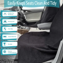 1pc Totem Sun Vertical Stripe Printed Car Seat Cover, Breathable And Non-Slip, Front Covers, Machine Washable, Fit For All Vehicles, Perfect For Holiday Gift & Leisure Driving, Vehicle Interior Upgrade, Playful Design, Easyinstall Covers - Nhiều màu - Xem 8