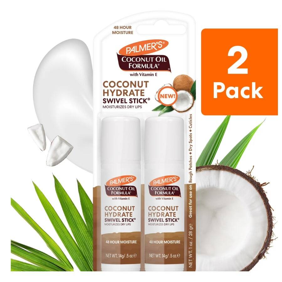 Palmer's Coconut Oil Formula Twin Swivel Stick – Nourishing Moisturizing Balm For Dry Lips & Skin Care - 5ml - View 1