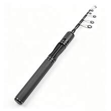Cần câu siêu nhẹ 77g, hệ thống khoen KR, độ cứng trung bình, cần câu mồi bằng sợi carbon, dài 5'11", dùng được cả nước mặn và nước ngọt. - màu đen - Xem 9