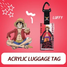 TOEI ANIMATION Official One Piece Acrylic Keychain Luggage Tag & Bag Clip - Cute Cartoon Anime Figure Key Ring For Suitcase, Backpack, Purse - Birthday Christmas Gift For Friends Fans - OP3A1112A - View 1