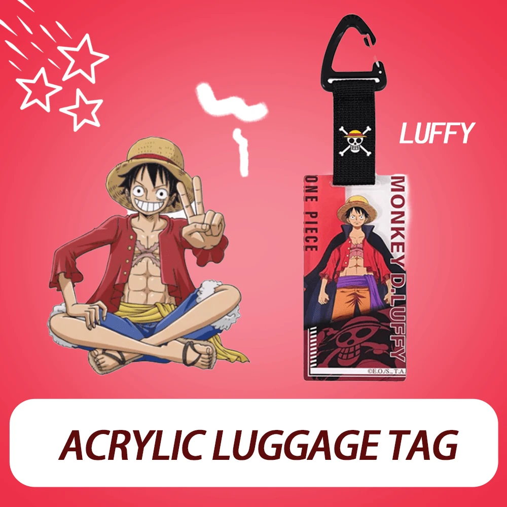 TOEI ANIMATION Official One Piece Acrylic Keychain Luggage Tag & Bag Clip - Cute Cartoon Anime Figure Key Ring For Suitcase, Backpack, Purse - Birthday Christmas Gift For Friends Fans - OP3A1112A - View 1