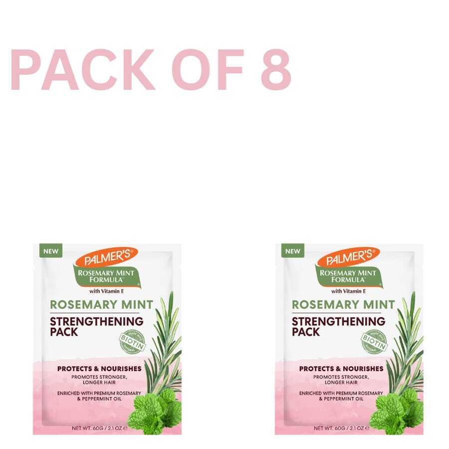 Set de 8 acondicionadores fortalecedores de fórmula de romero y menta de Palmer's de 2.1oz cada uno - 5ml - Ver 1