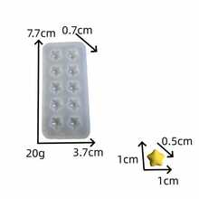 星形模具 DIY，水晶环氧树脂手工浇铸模具，适用于史莱姆、石膏、粘土工艺品 - 星星 - 查看 5