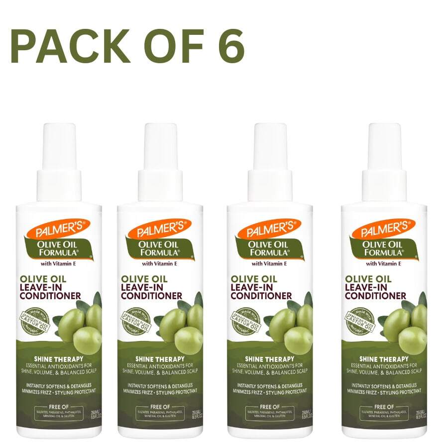 Set de 6 acondicionadores sin enjuague de Fórmula de Aceite de Oliva Palmer's Shine Therapy de 8.5oz cada uno - 15g - Ver 1