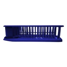 Dish Drainer With Blue Tray PlasticTrends - Navy Blue - View 4