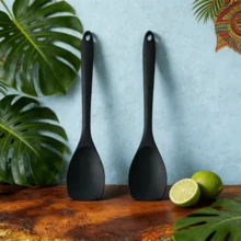 2/4pcs Heat-Resistant Silicone Spatula, Seamless Non-Stick Soft Scraper, Suitable For Salad Mixing, Baking, 6 Colors - Multicolor - View 17