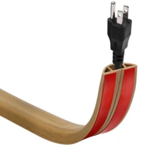 1pc 3/2/1m Self-Adhesive Floor Cable Wire Raceway, Wire Protection Sleeve, Cable Management - A - View 10