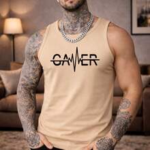 Men's 100% Cotton Gym T-Shirt Launch - Beige - View 1