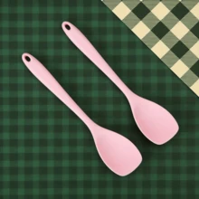 2/4pcs Heat-Resistant Silicone Spatula, Seamless Non-Stick Soft Scraper, Suitable For Salad Mixing, Baking, 6 Colors - Multicolor - View 22