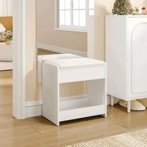 Taburetes de tocador - Blanco - Ver 1