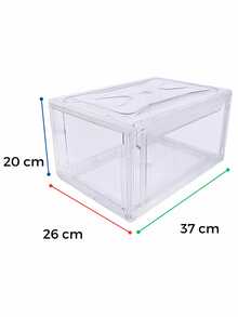 Caja para Zapatos de Acrílico, Tenis, Sneakers, Zapatillas, Gorras Cajas Apilables Muebles Organizadores de Zapatos, Joyas, Bisutería - transparente - Ver 8