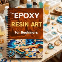 1pc Resin Art Spiral Notebook Suitable For Beginners, Comes With Complete Epoxy Resin Crafting Guide, Includes Colorful Project Ideas, Techniques And Safety Tips, Applicable For Resin Jewelry, Home Decor And Woodworking, Ideal Gift For Crafters, Christmas, Birthday And DIY Art Enthusiasts. - A - View 1