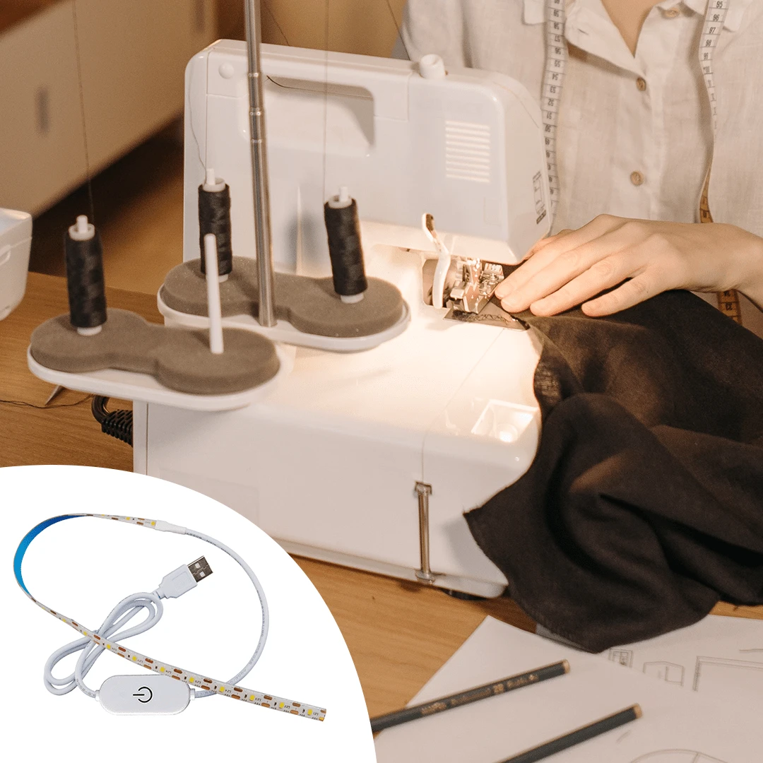 5V USB Dimmable LED Sewing Machine Light Strip, 0.3 Meters/11.81 Inches, With Installation Clip, Suitable For Sewing Desks And Cabinets - LED Sewing Machine Light - View 1