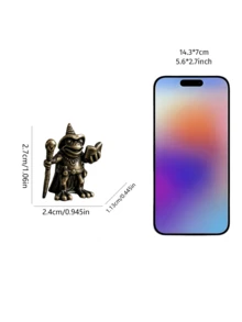 1 Tượng ếch phù thủy bằng đồng thau độc đáo - Tượng điêu khắc ếch phù thủy thú vị, thích hợp cho phòng khách, văn phòng, trang trí nhà cửa | Trang trí nhà, trang trí phòng, trang trí phong cách retro, trang trí phong cách boho, trang trí bàn làm việc, quà tặng độc đáo, vật trang trí trung tâm, quà tân gia - Mẫu mới - Xem 4