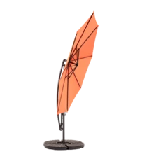 14.8 Ft Double Sided Outdoor Umbrella Rectangular Large With Crank(Orange) (No Base) - A - View 8