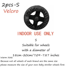 2/4pcs Stroller Wheel Covers, Indoor Use Only, Durable, Dustproof & Easy Clean, Easy To Clean, Easy Roll Design & Umbrella Strollers, Baby Shower. - Multicolor - View 13