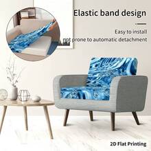 1pc/2pcs/6pcs/8pcs Vibrant Abstract Marble Texture Design Outdoor Sofa Covers, Colorful Digital Printed Patterns, Machine Washable Patio Cushion Covers With Elastic Hem, Outdoor Sofa Seat Cushion Slipcovers, Patio Furniture Covers, Living Room Furniture Protectors, Suitable For Garden, Park, Indoor And Outdoor Sofas, Sectional Sofas And Armchairs - A - View 11