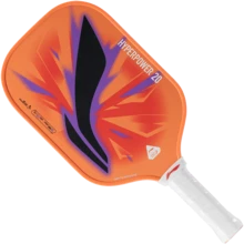 Pala de pickleball LI-NING HYPERPOWER 20, superficie de fibra de vidrio de 16 mm, raqueta de nivel básico Power Type ACPV021 ACPV023 ACPV025 - Naranja fluorescente - Ver 9