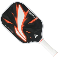 Pala de pickleball LI-NING HYPERPOWER 20, superficie de fibra de vidrio de 16 mm, raqueta de nivel básico Power Type ACPV021 ACPV023 ACPV025 - Blanco perla negro - Ver 9