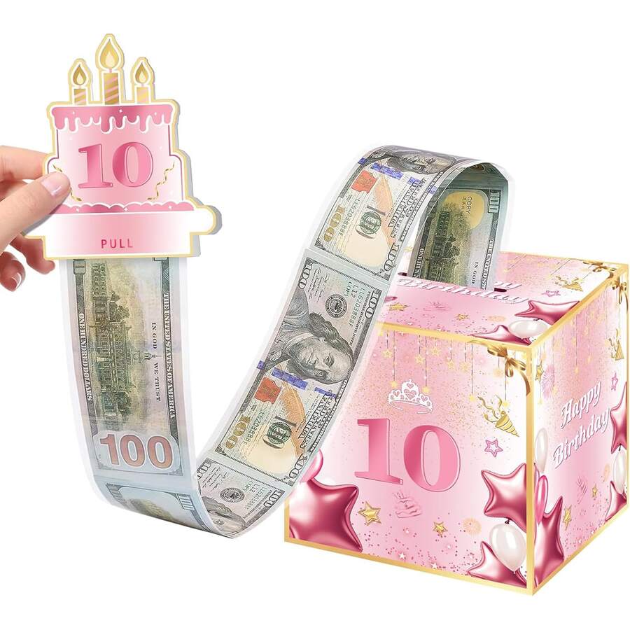 Hộp đựng tiền mừng sinh nhật 32 chiếc kèm thiệp - Bộ hộp rút tiền nhiều màu sắc cho bữa tiệc - D - Xem 1