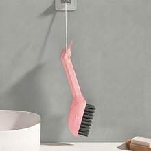 1pc Multi-Functional Gap Cleaning Brush, Cartoon Swan Design, The Head On The Handle Can Be Used As A Scraper To Remove Stubborn Stains, Suitable For Cleaning Kitchen, Bathroom, Furniture Corners, Thorough Cleaning Brush With No Dead Angles - Multicolor - View 9
