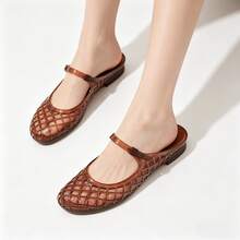 Summer Jelly Sandals For Women, Fashion Jelly Sandals Women, Casual Sandals For Women, Stylish Shoes For Women, Elegant High Heel Sandals, Soft Comfort Summer Shoes, Breathable Daily Outdoor Footwear, All-Match Womens Sandals, Lightweight Ladies Summer Footwear, Perfect Mother Gifts, Chic Casual Party Street Wear For Hot Summer Days - 摩卡棕 - 查看 5
