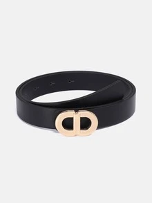 1pc/4pcs Solid Color Casual PU(Polyurethane) Women's Decorative Belt Suitable For Daily Use With Double D-Ring Buckle - A - View 3