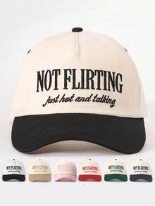 1pc Embroidered "WIFEY" Colorblock Adjustable Baseball Cap, Suitable For Spring/Autumn Travel, Beach, Casual Wear, Unisex Y2K Style Sun Hat - Baseball Cap - View 24