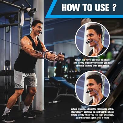 2pcs Adjustable Resistance Lung Capacity Trainer, Washable Respiratory Exercise Device To Improve Lung Function, Non-Slip Handle With Lanyard, Suitable For Home, Gym, Outdoor, Travel, Enhance Sports Endurance, Run Farther, Swim Faster, Sing More Steadily