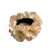 1pc Floral Print Polyester Hair Scrunchie, Sweet Bohemian Hair Tie - Multicolor - View 6