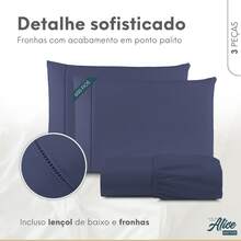 King Size 3-Piece Sheet Set, Hemstitch, 600 Thread Count Cotton - Hành tinh xanh - Xem 2