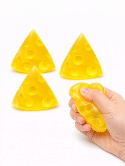 Soft Cheese Squeeze Toy, Squishy Stress Relief Toy, Cute Sensory Fidget Toy, Slow Rebound Desktop Toy, Party Favor Bag Filler, Adorable Gift