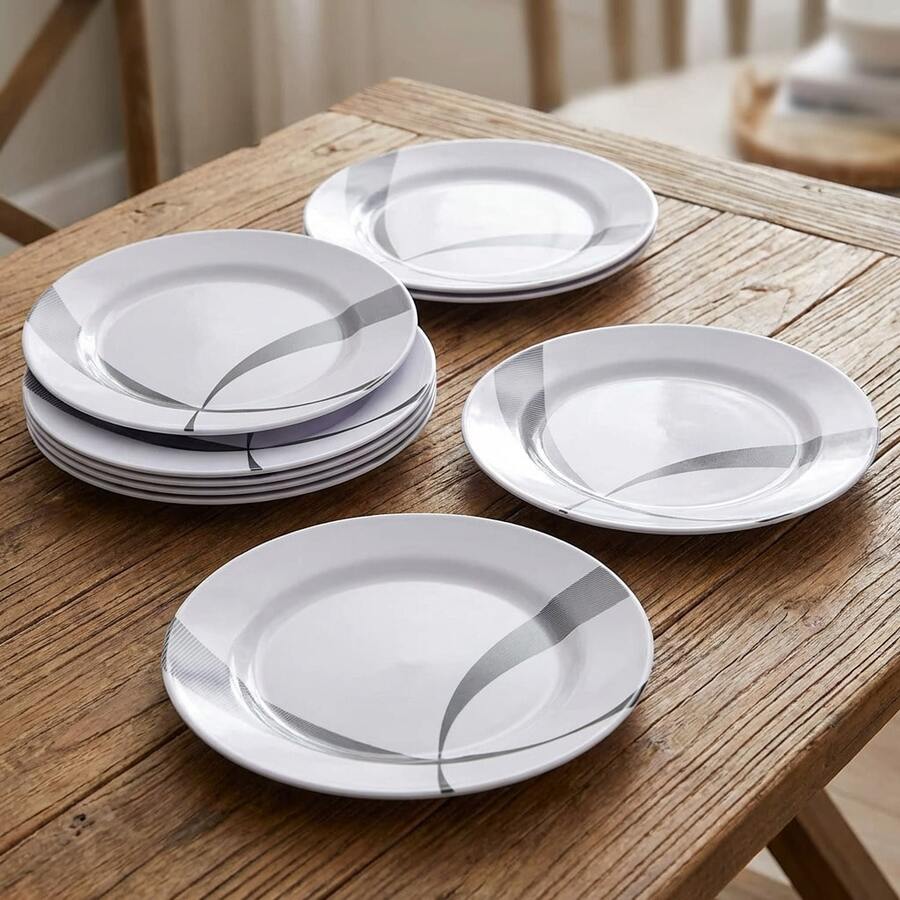 CASAMAX WL [5 PIECES] Melamine Plate 20.5 Cm | Lightweight, Durable And Elegant. Minimalist Design - 彩色 - 查看 1