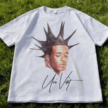 LilUziVert Portrait White T-Shirt | Unisex Retro Nostalgia Hip-Hop Fan Merch - trắng - Xem 8