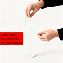 可拆卸透明亚克力留言板及信息展示架，适用于电脑屏幕旁的便签板和公告板，也可作为办公桌配件使用。提供黑色和透明两种颜色可选，打造整洁高效的办公环境。便携式便签板，适用于电脑显示器，不会损坏屏幕。 - A - 查看 9