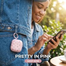 Flower Minimalist Pink Floral Hanging Earphone Compatible With Pro 3, New Pro 2, Cute 4 Minimalist 3 Personalized 1/2 Generation Earphone Women - Pink - View 11