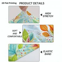 1pc/2pcs/6pcs/8pcs Floral Vein Pattern Digital Print Outdoor Sofa Cover, Floral Vein Garden Theme Washable Patio Cushion Cover With Elastic Band Closure, Outdoor Sofa Seat Cushion Cover, Patio Furniture Cover, Living Room Furniture Protector, Suitable For Garden, Park, Indoor And Outdoor Sofa Cushions, Sectional Sofa And Armchair - A - View 10