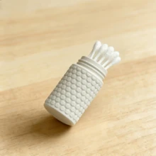 A Captivating Storage Box, Very Suitable For Storing Various Small Items. It Saves Space, Is Practical And Simplifies Item Organization, Making It Ideal For Weekend Or Short Trips. - Cotton Swab Storage Box - View 4