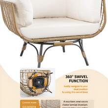 Patio Lounge Chair & Swing Chair - B - View 5
