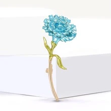 优雅的康乃馨胸针，百搭时尚的女士西装翻领别针 - 花朵胸針 - 查看 6
