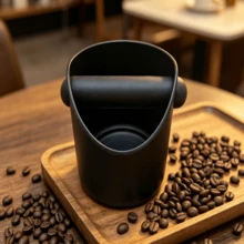 Hộp đựng bã cà phê, hộp đựng bã cà phê chống trượt, dụng cụ pha chế cà phê, phụ kiện barista, vật dụng thiết yếu cho quầy cà phê. - màu đen - Xem 7